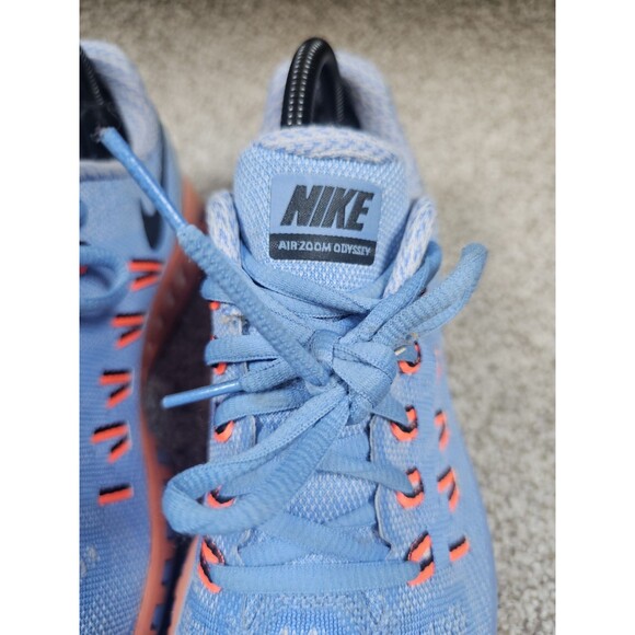 Women's Nike Zoom Odyssey Run Easy Size 9 Sneaker Shoe Blue And Orange - Picture 9 of 12